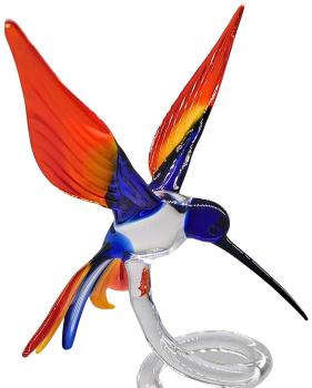 Orchideenstab - Kolibri (normale Ausführung/dunkelblau-gelb-rot)